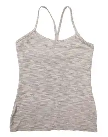 Women's Heather Gray Power Y Tank Top size 10 Yoga Gym