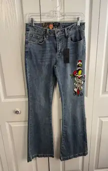 Ed Hardy Fit & Flare embroidered medium vintage jeans size 28