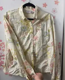 Liz Claiborne Pastel Floral Blouse