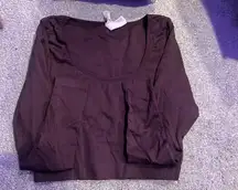 Athleta Maroon Long Sleeve Crop