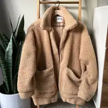 I.AM.GIA Teddy Pixie Faux Fur Coat in Caramel