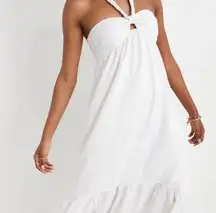 Womens Size M Aerie White Halter Dress NWT