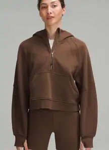 lululemon Scuba Oversized Half-Zip Hoodie in Java