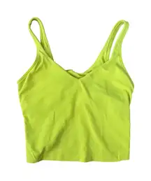 Lululemon Align Tank Top Yellow Cropped Athletic Yoga Women's Size 4