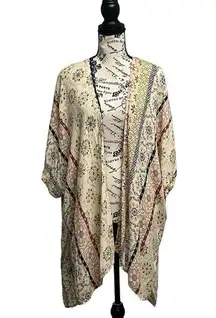 Final touch Prinzzsea Boutique Womens Rayon Semi Sheer Kimono Boho Peasent L