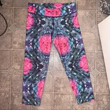 NWOT Abstract Floral Patterned Adidas Athletic Leggings