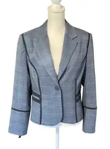 Jessica McClintock Women’s Blazer Blue Business Casual Office Workwear Size 12