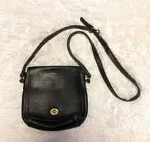 Vintage Coach Legacy Companion Bag Crossbody Black Turn Lock