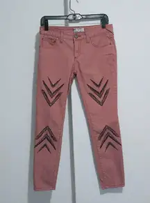 Free People dusty rose skinny pants