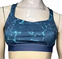 Patagonia Women’s Size M Green Blue Cracked Switchback Activewear Sports Bra