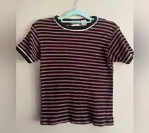 Vintage 90’s Road Rags Jeans Co. Cuffed Mini Tee, Grunge / Skater Top, Size L