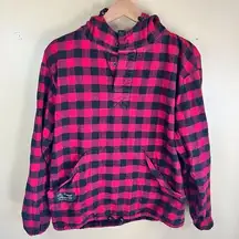 The Vermont Flannel Company Plaid Flannel Red Black Top Size Small Outdoor