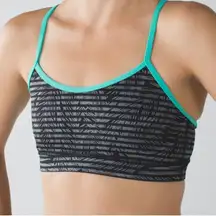 Lululemon Slate Black Bali Breeze Flow Y Bra