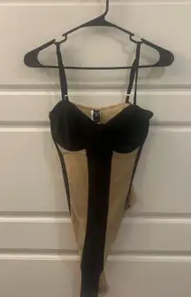 Windsor Two-Tone Bodysuit Top