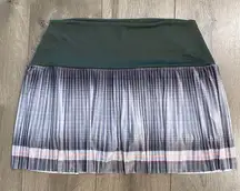 K-Swiss 16” Ombré Accordion Pleated High Waist Ball Pocket Tennis Skirt Size‎ XL