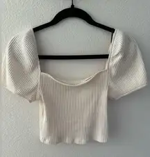 H&M cropped puff short sleeve