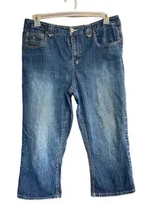 CAROLINA BLUES Women’s Capri Jeans Asize 14 Blue Inseam 19”‎