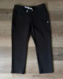 FIGS Technical Collection Black Scrub Pants