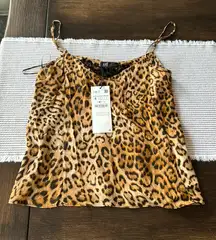 ZARA Cheetah Tank Top