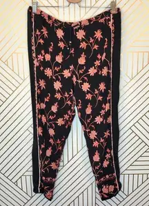 Plenty by Tracy Reese Black Floral Jogger Pants