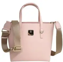 MCM New Mini Lotus Soft Pink Leather Crossbody Bag