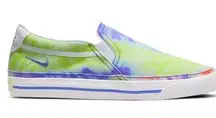 Nike New Women’s  COURT LEGACY SLIP-ON SNEAKERS Colorful Tie Dye Size 8