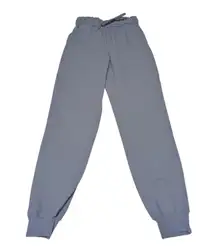 Lululemon Keep Moving Joggers Stretch High Rise Light Blue Chambray Womens 4 Gym