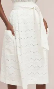 x Tracy Reese Emb Pocket Apron Skirt