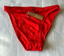 Skims swim ‎ HIGH LEG BIKINI BOTTOM COLOR RUBY SIZE S NWT