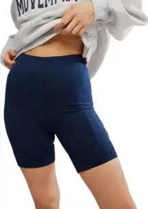 FP Movement Free People Victory Biker Shorts Active Navy Blue Women’s Size M