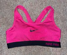 Nike  Neon Pink Pro Sports Bra