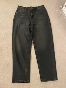 Straight Leg Black Jeans