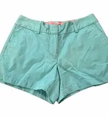Vineyard Vines Shorts womens teal blue pink whale logo bootie size 2  GUC  C2