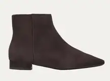 AQUATALIA Prisilla Brown Dress Suede Booties, Size 9 New in Box +DustBag