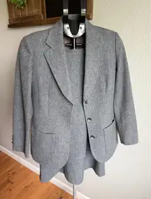 Vintage Pendleton Wool Skirt Suit Business Professional Career Retro Women's 4