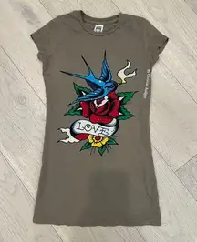 ED HARDY with rhinestones T shirt