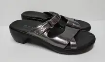 Aravon by New Balance Sandals Size 7 AA Narrow Women's Black Silver