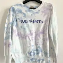 Tie Dye "Be Kind" 100% Cotton Sweater Size M