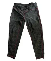 LG athletic grey and pink stitching work out pants