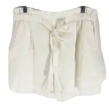 ✨Express Shortie High Rise Linen Blend White  Sz Medium Shorts✨