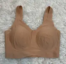 Commando Butter Blend Comfort Bra Nude Seamless V Neck Wireless Size M