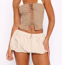 white fox taking you for granted mini skort