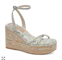 Dolce Vita Elvia Ankle Strap Espadrille Platform Wedge Sandals Size 9