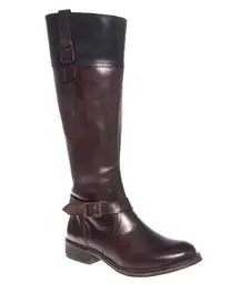 Wolverine Brown & Black Leather Tall Riding Boots