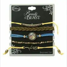 NWT Disney Beauty & the Beast Bracelet Set