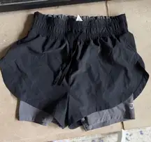 💕 2/$35 💕 NWOT Gymshark 2-in-1 Black and Gray running shorts, size S.