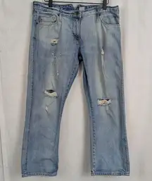 Sass & Bide 100% Cotton Low Rise Moto Strap Distressed Jeans Size 28