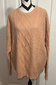 Aelfric Eden Cable Knit Sweater in Warm Tan