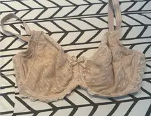 Chantelle nude balconette bra in 34DDD