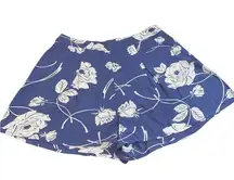 Amuse Society Floral Periwinkle & Cream Shorts